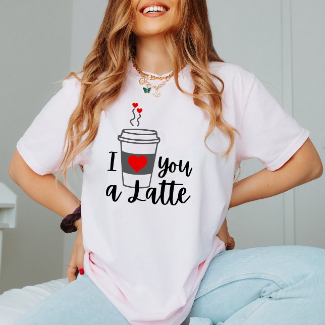 Coffee Love. Funny Cute Anti-Valentine's Day Gifts T-Shirt (Creator Uploaded)