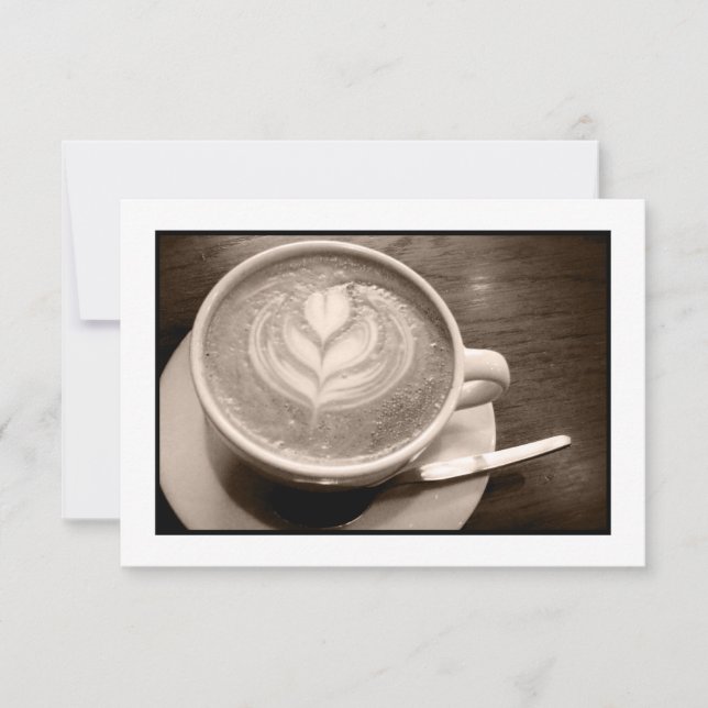 coffee love invitation (Front)