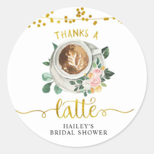 Coffee Love Is Brewing Thank You Sticker