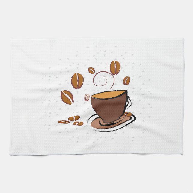 Coffee Love Kitchen Towel (Horizontal)