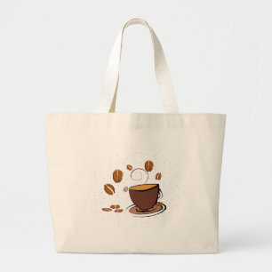Coffee Love Large Tote Bag