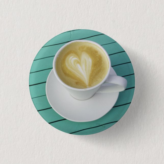 Coffee Lover 1 Inch Round Button (Front)