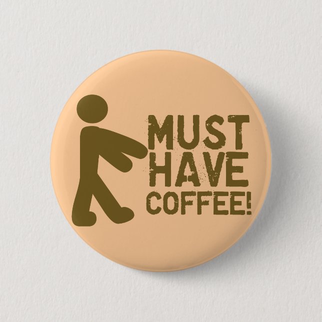 Coffee Lover 2 Inch Round Button (Front)