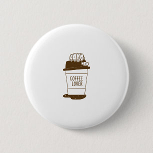 Coffee Lover 2 Inch Round Button
