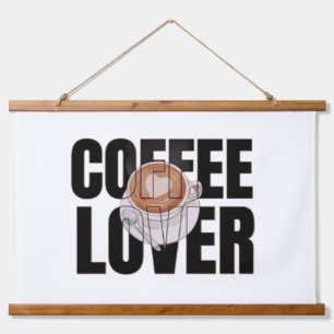 Coffee Lover – Coffee Addict Morning Caffeine Desi Hanging Tapestry