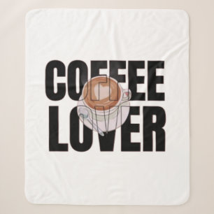 Coffee Lover – Coffee Addict Morning Caffeine Desi Sherpa Blanket