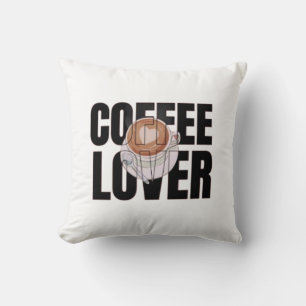 Coffee Lover – Coffee Addict Morning Caffeine Desi Throw Pillow