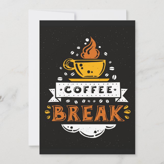 Coffee Lover Coffee Break Invitation (Front)