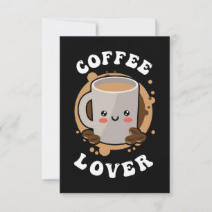 Coffee Lover Coffee Cappuccino Lover Thank You Card