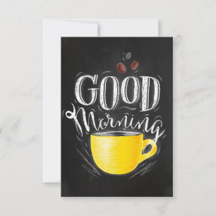 Coffee Lover Coffee Good Morning Thank You Card