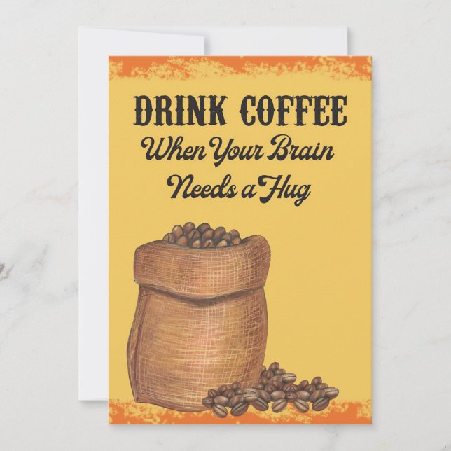 Coffee Lover Coffee In The Morning Save The Date (Front)