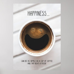 Coffee Lover Coffee Is Happiness Poster