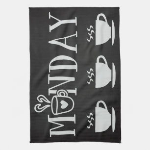 Coffee Lover Coffee Monday Mugs Kitchen Towel