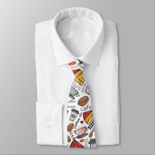 Coffee Lover Coffee Shop or Café Tie