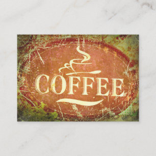 Coffee Lover Coffee Sign Business Card