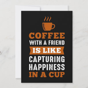 Coffee Lover Coffee With A Friend Thank You Card