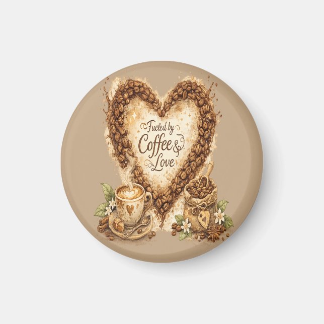 Coffee lover Cozy Vintage  Magnet (Front)