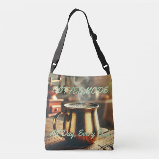 Coffee Lover Crossbody Tote All-Over Print Style