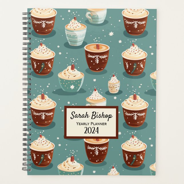 Coffee Lover Custom Yearly Planner (Front)