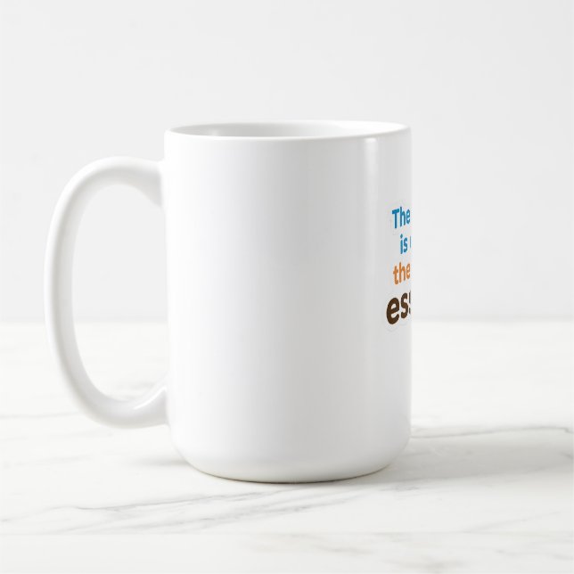 Coffee Lover Daily Ritual Sticker Mug (Left)