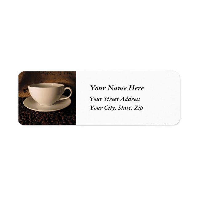 Coffee Lover Étiquettes de adresse (Devant)