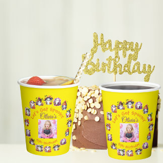 Coffee Lover Ghost Party Paper Cup for Kids Party