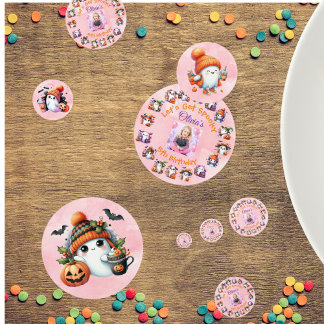Coffee Lover Ghost Table Confetti for Kids Party