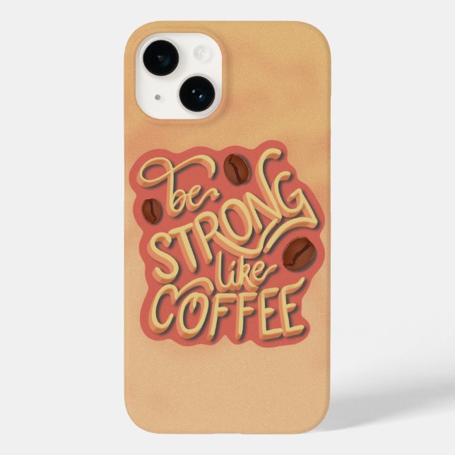 Coffee Lover Gift | Motivational qoute Case-Mate iPhone Case (Back)