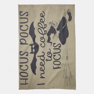 Coffee Lover I Need Coffee To Focus Kitchen Towel
