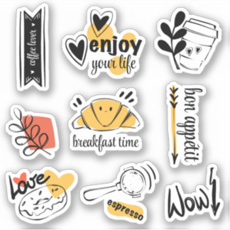 Coffee Lover Ink Sketch 