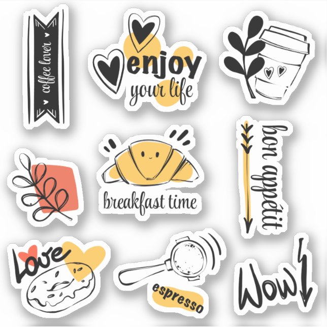 Coffee Lover Ink Sketch  (Front)