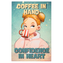 Coffee Lover Motivational Wall Art Print