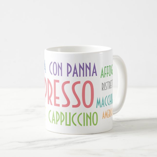 coffee lover mug coffee type (Front Right)