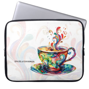 Coffee Lover Personalized Laptop Sleeve