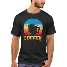 Coffee Lover Retro Sunset Vintage Graphic