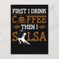 Coffee Lover Salsa Dancing Sport Humor Dancer