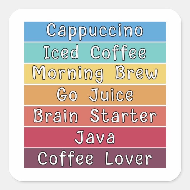 Coffee Lover   Square Sticker (Front)