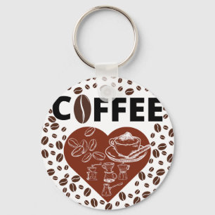 Coffee lover T-Shirt Keychain