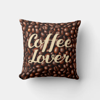 Coffee Lover Throw Pillow