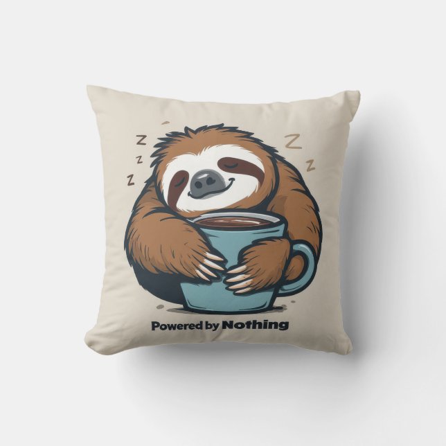 coffee lover throw pillow (Front)