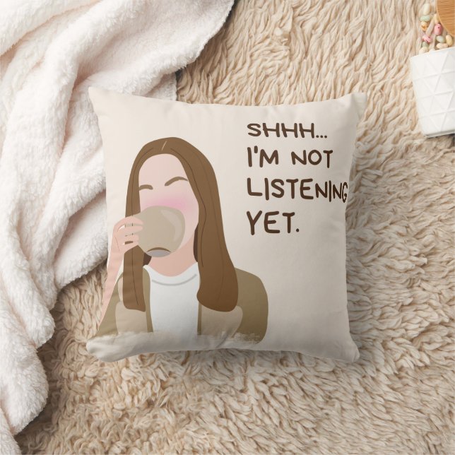 Coffee Lover Throw Pillow – Cozy & Warm (Blanket)