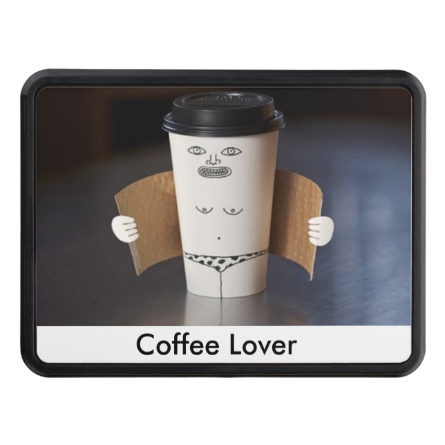 Coffee Lover  Tow Hitch cover (Front)