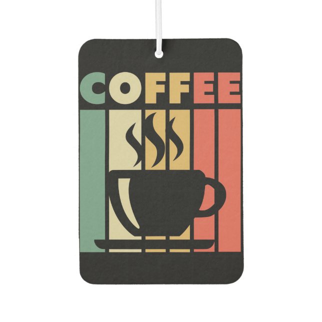 Coffee Lover Vintage Coffee Air Freshener (Front)