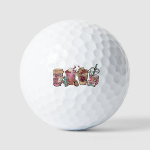 Coffee Lover Western Cowboy Theme Golf Balls