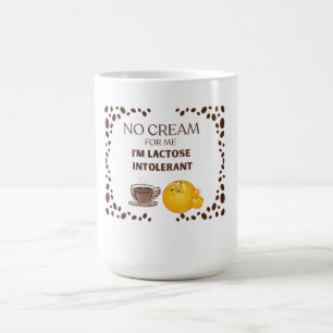 COFFEE LOVER WHITE FUNNY, HOLD CREAM CERAMIC 15 OZ MUG