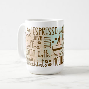Coffee Lover Word Art Mug