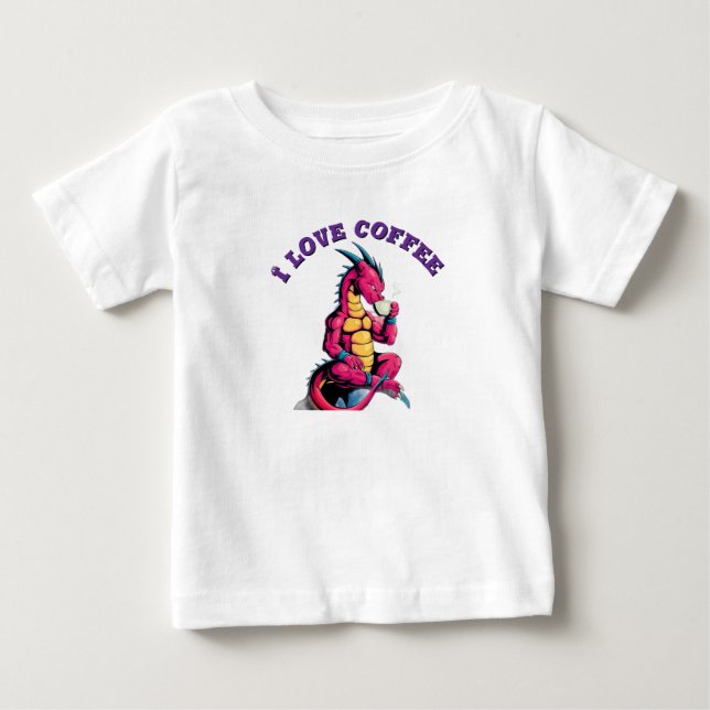 Coffee lovers baby bodysuit (Front)