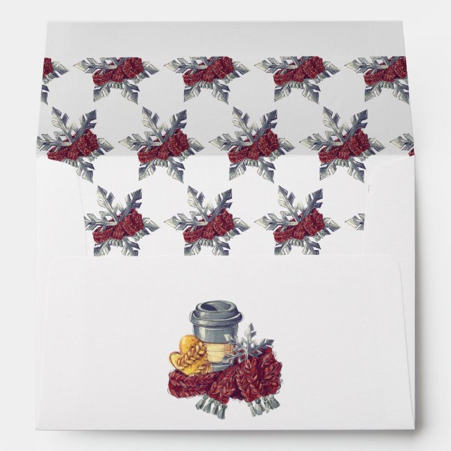 Coffee Lover's Christmas Cheer Envelope (Back (Bottom))