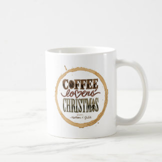Coffee Lovers' Christmas Signature Wreath White Coffee Mug
