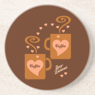 Coffee Lovers coaster, customize Coaster